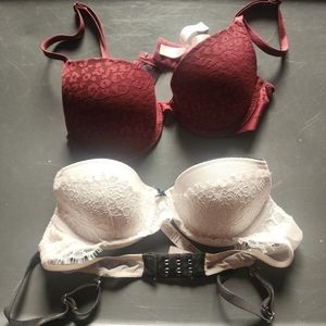 Victoria’s Secret Everywhere Push Up Bra/Dream Angels Lot Of 2 32B ❤️💕 (L)